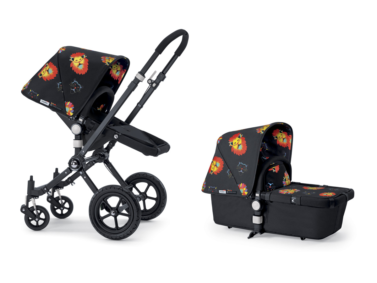 Zakee Shariff for (BUGABOO) RED. 'Chameleon' buggy in 'Bug Bug' all-over print