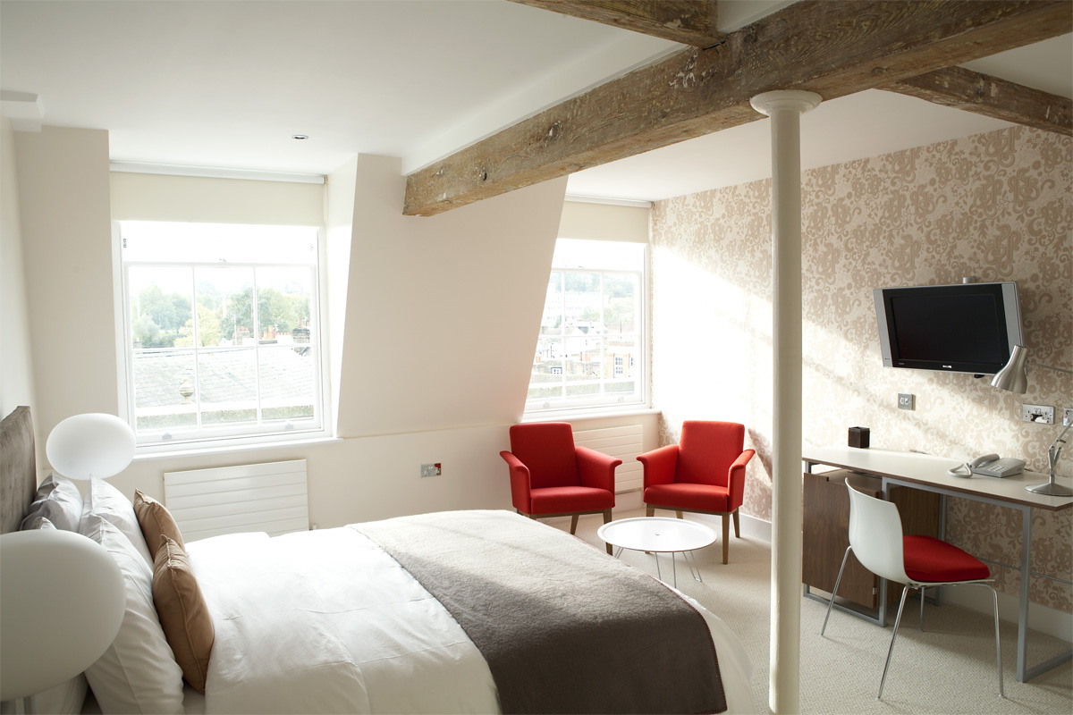 Double bedroom, Hertford House Hotel. Photo: Rosalind Miller | Styling: Zakee Shariff