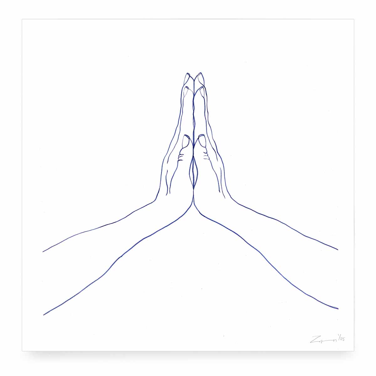 Namaste Hand Print